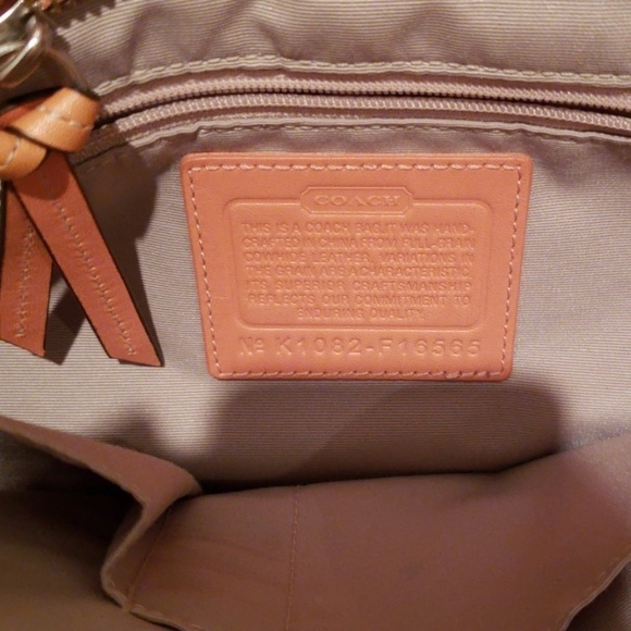 Coach Orange Leather Purse - Picture 4 of 4